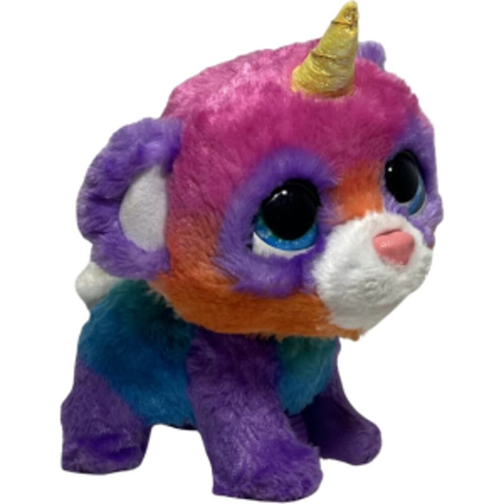 Hasbro furReal Walkalots Rainbow Unicorn Cat Plush No Leash Tested